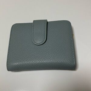 Women’s Compact Blue Faux Leather Wallet